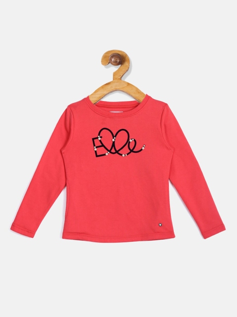 

ELLE Girls Pink Solid Sweatshirt