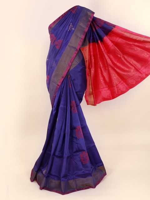 

Pothys Violet Woven Design Pure Silk Saree