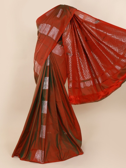 

Pothys Red Woven Design Saree