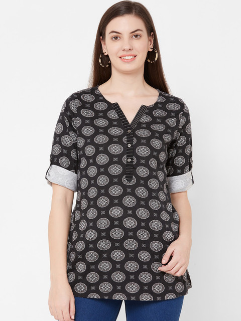 

Juliet Women Black Printed Top