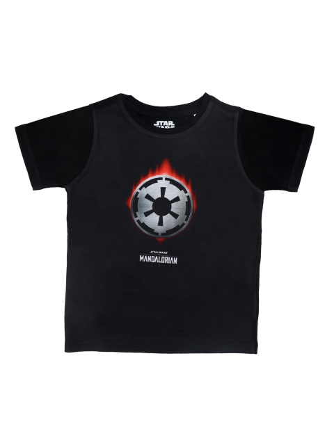 

STAR WARS Boys Black Printed Round Neck T-shirt