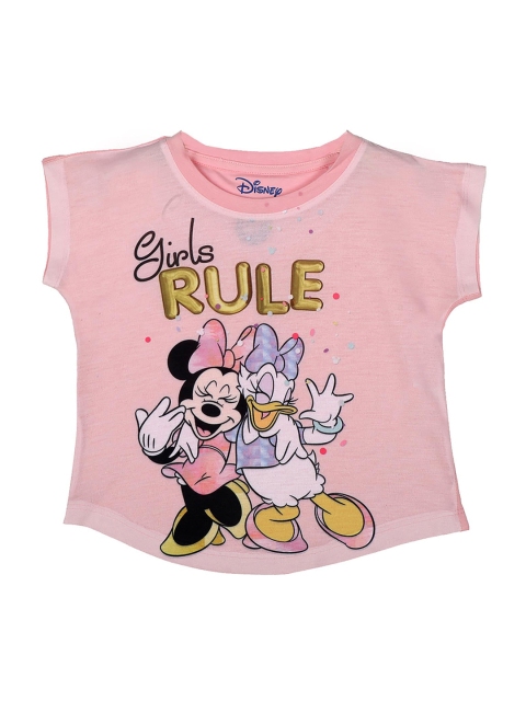 

Minnie Girls Pink Printed Top