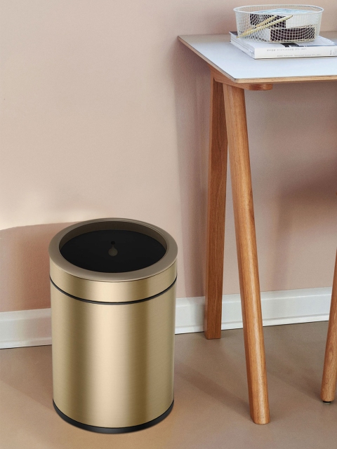 

OBSESSIONS Gold-Toned & Black Solid Stainless Steel Open Bin