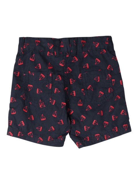 

Donuts Boys Navy Blue Printed Regular Fit Regular Shorts