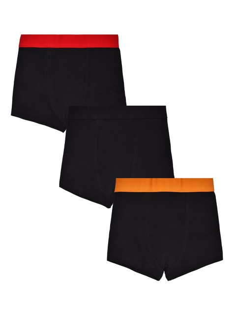 

Charm n Cherish Boys Pack Of 3 Black Solid Trunks BWTR15