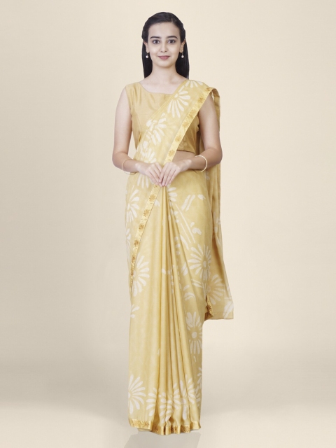 

Hastakala Yellow Woven Design Banarasi Saree