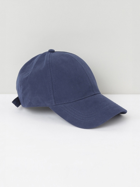 

max Women Navy Blue Solid Baseball Cap
