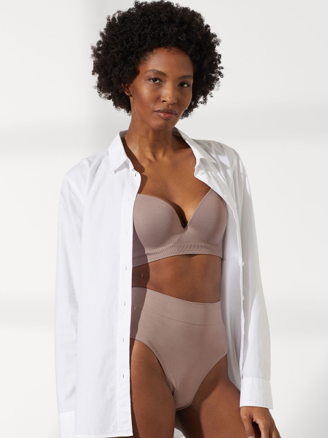 

H&M Women Seamless Briefs, Beige