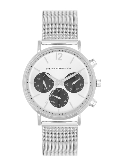 

French Connection Men Silver-Toned Analogue Watch FCL0010SM