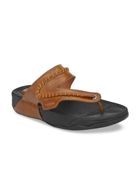 

AfroJack Men Tan Brown Comfort Sandals