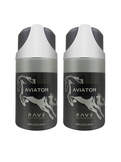 

Rave Signature Aviator deodorant 250ml Pack of 2, Transparent