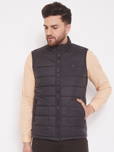 

Canary London Men Black Solid Padded Jacket