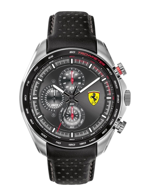 

SCUDERIA FERRARI Men Black Analogue Watch 0830648