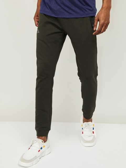 

Kappa Men Olive-Green Straight-Fit Jogger