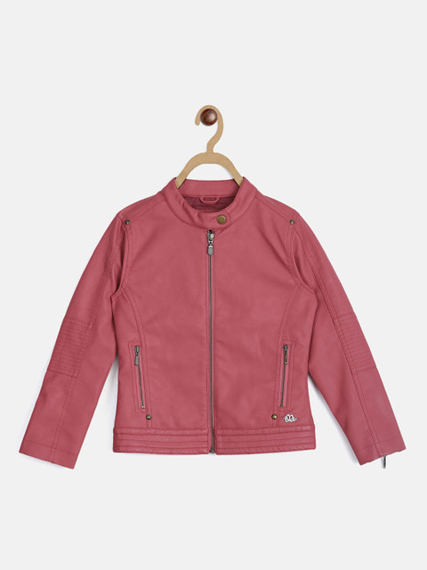 

ELLE Girls Rose Solid Biker Jacket