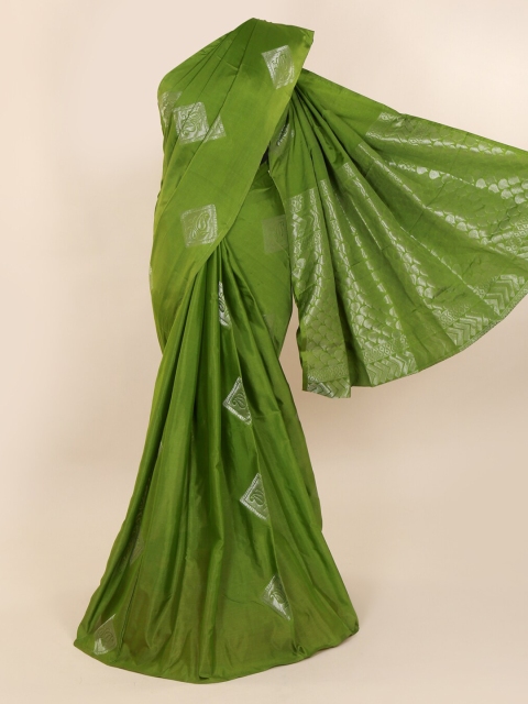 

Pothys Green Woven Design Silk Cotton Saree