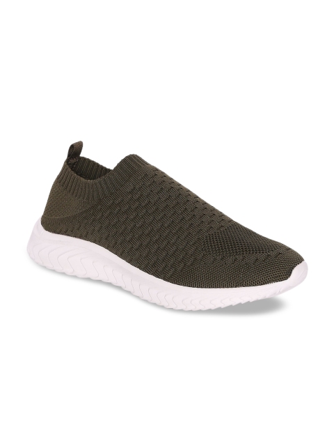 

Ajile by Pantaloons Men Olive Green Textile Walking Shoes