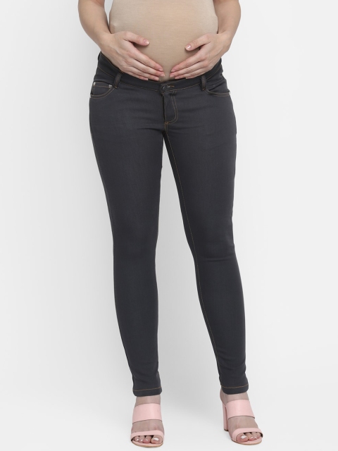 

Momsoon Women Charcoal Grey Slim Fit Maternity Jeans