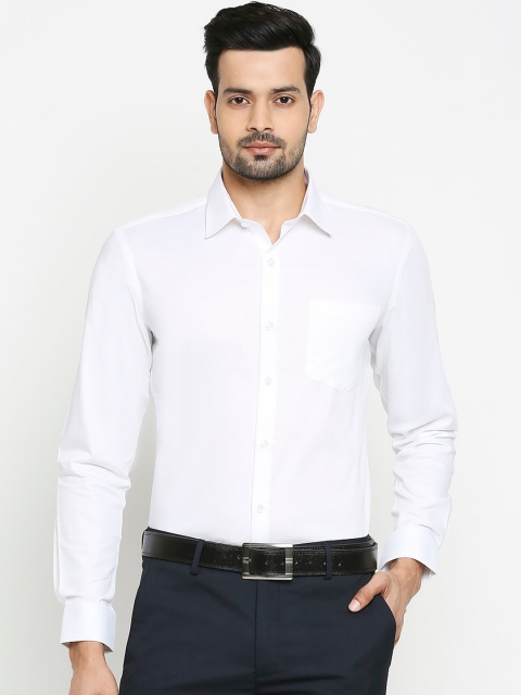 

RICHARD PARKER by Pantaloons Men White Slim Fit Solid Casual Shirt