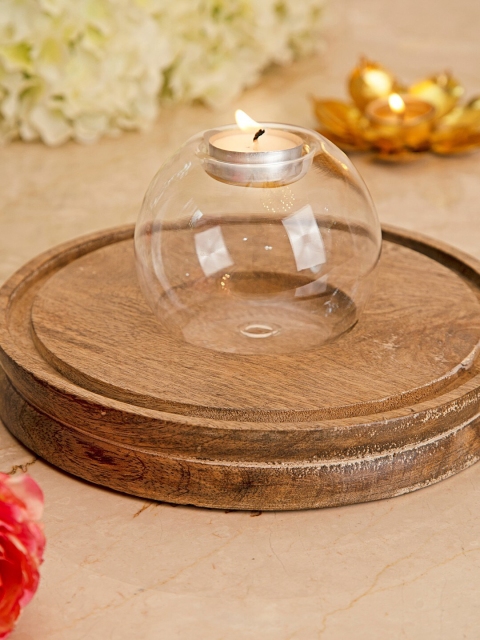 

Amoliconcepts Transparent Solid Tealight Holder