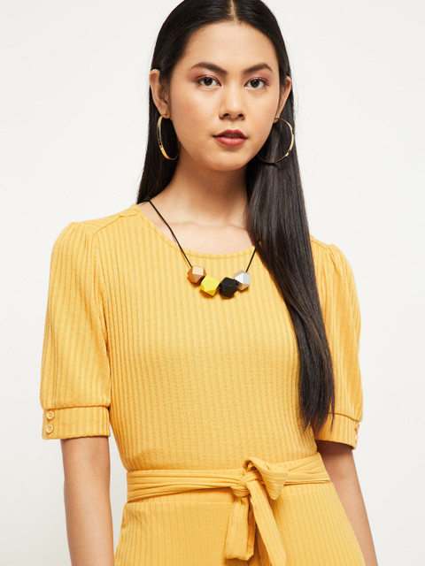 

Max Women Yellow Regular Top