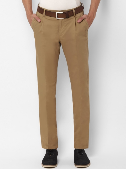 

Allen Solly Men Khaki Regular Fit Solid Regular Trousers