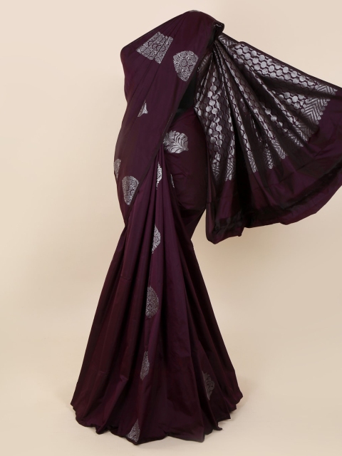 

Pothys Burgundy Silk Cotton Woven Design Kanjeevaram Saree