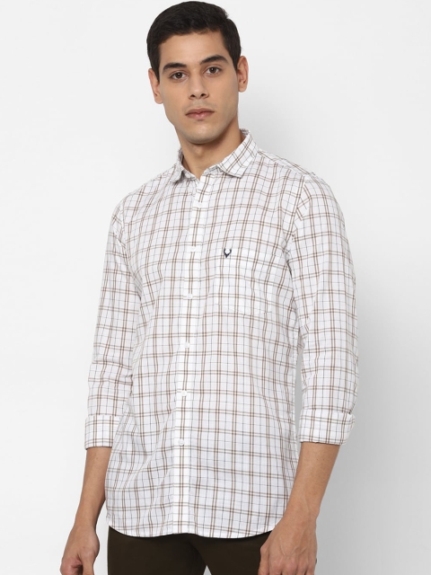 

Allen Solly Men White Regular Fit Checked Casual Shirt