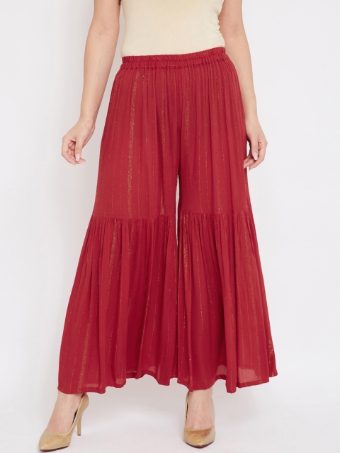 

Castle Women Maroon Striped