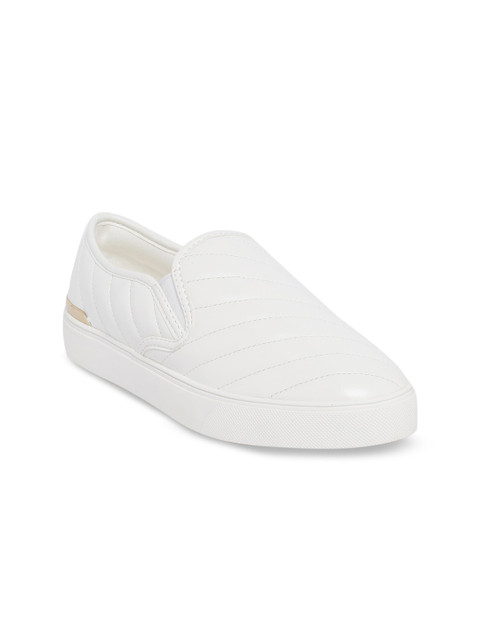 

Aldo Women White Slip-on Sneakers