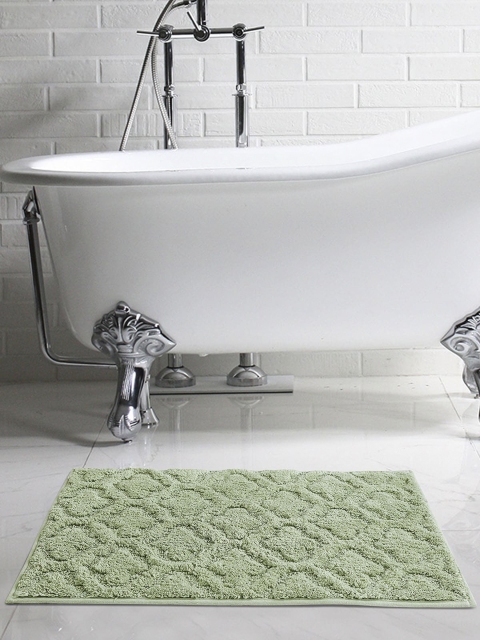 

OBSESSIONS Olive Green Anti-Slip Bath Rug