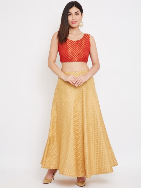 

TULIP 21 Red Ready to Wear Lehenga with Blouse