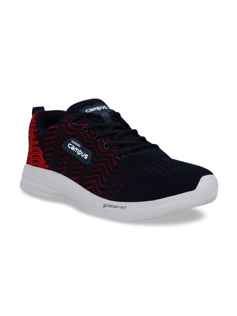 

Campus Men Navy Blue Mesh Running Shoes