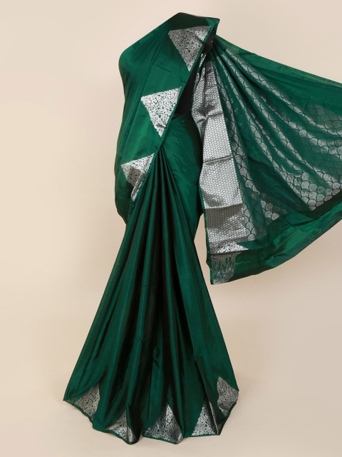 

Pothys Green Silk Cotton Woven Design Kanjeevaram Saree
