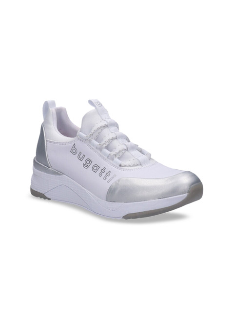 

Bugatti Women Silver-toned Sneakers, White