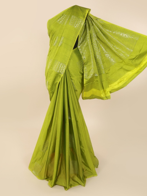 

Pothys Green Silk Cotton Woven Design Kanjeevaram Saree