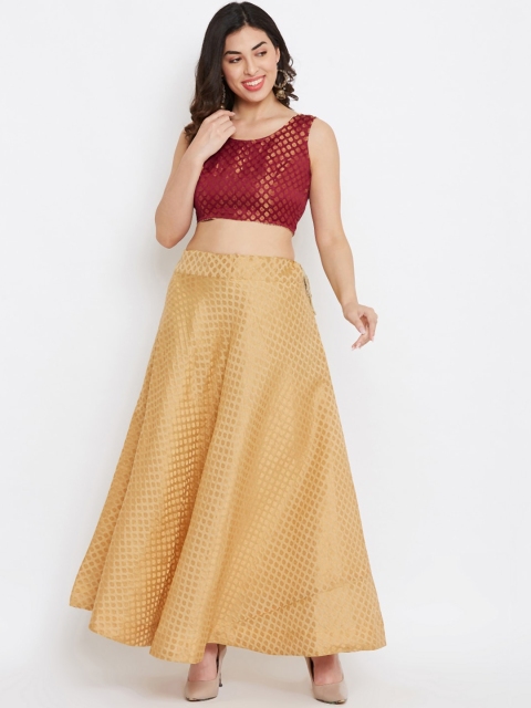 

TULIP 21 Maroon Ready to Wear Lehenga with Blouse