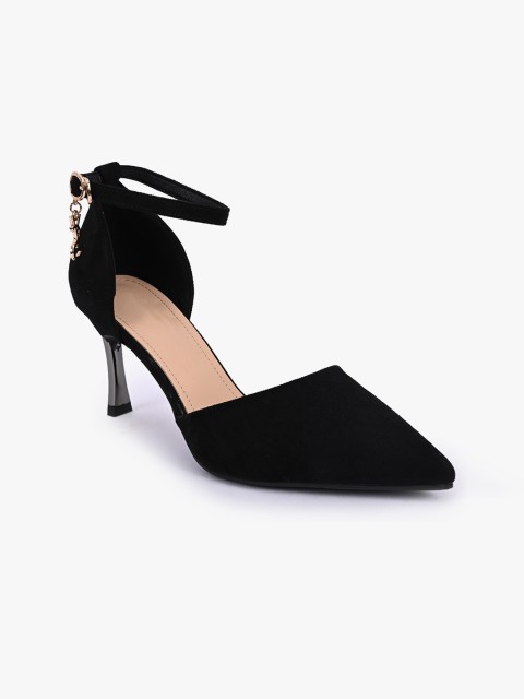 

BuckleUp Women Black Solid Pumps
