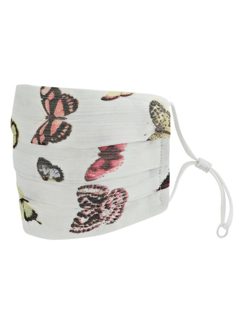 

Kazo Women White & Black Printed 3-Ply Reusable Cloth Mask