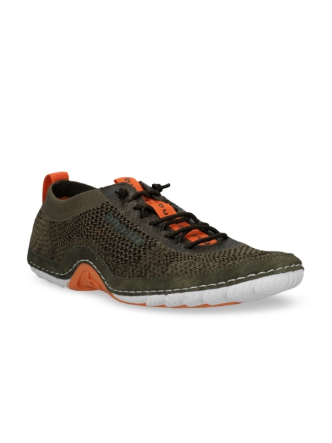

Bugatti Men Olive Woven Design Sneakers
