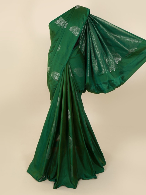 

Pothys Green Silk Cotton Woven Design Kanjeevaram Saree