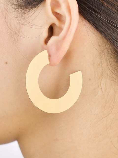

JOKER & WITCH Gold-Plated Contemporary Half Hoop Earrings