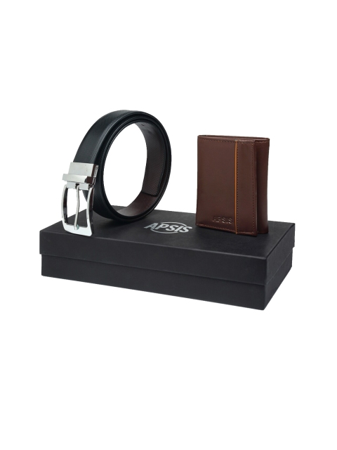 

Apsis Men Brown & Black Accessory Gift Set