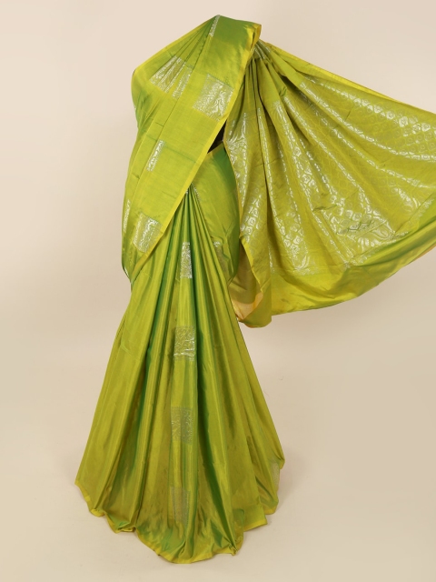 

Pothys Green Silk Cotton Woven Design Kanjeevaram Saree