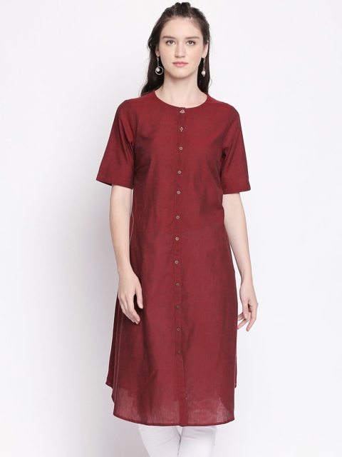 

Rangmanch By Pantaloons Women Red Kurta