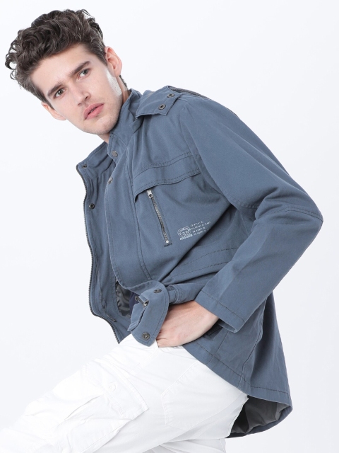 

Ecko Unltd Men Blue Solid Parka