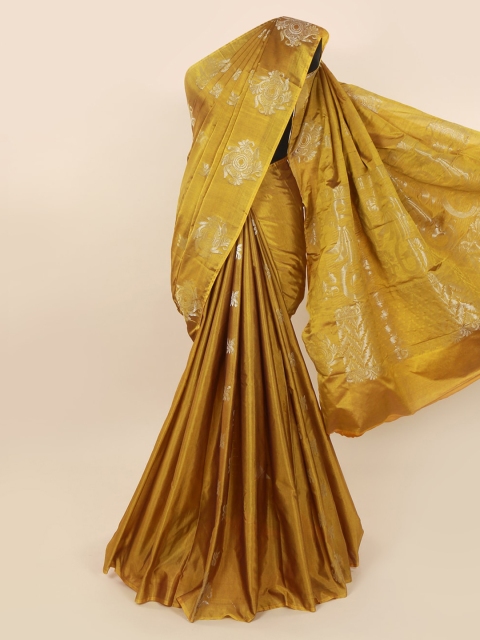 

Pothys Gold-Toned Silk Cotton Woven Design Kanjeevaram Saree