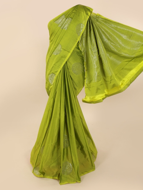 

Pothys Green Silk Cotton Woven Design Kanjeevaram Saree