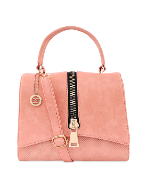 

ESBEDA Pink Solid Satchel