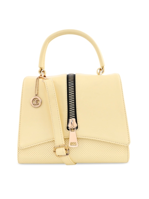 

ESBEDA Yellow Solid Satchel